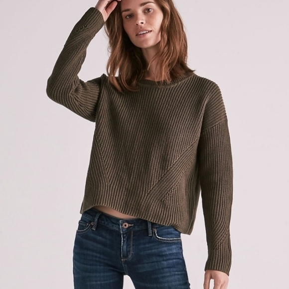 Lucky Brand Sweaters - Lucky Brand Back Lace Pullover Sweater